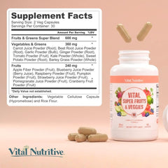 VITAL NUTRITIVE envase abierto mostrando cápsulas listas para uso cotidiano