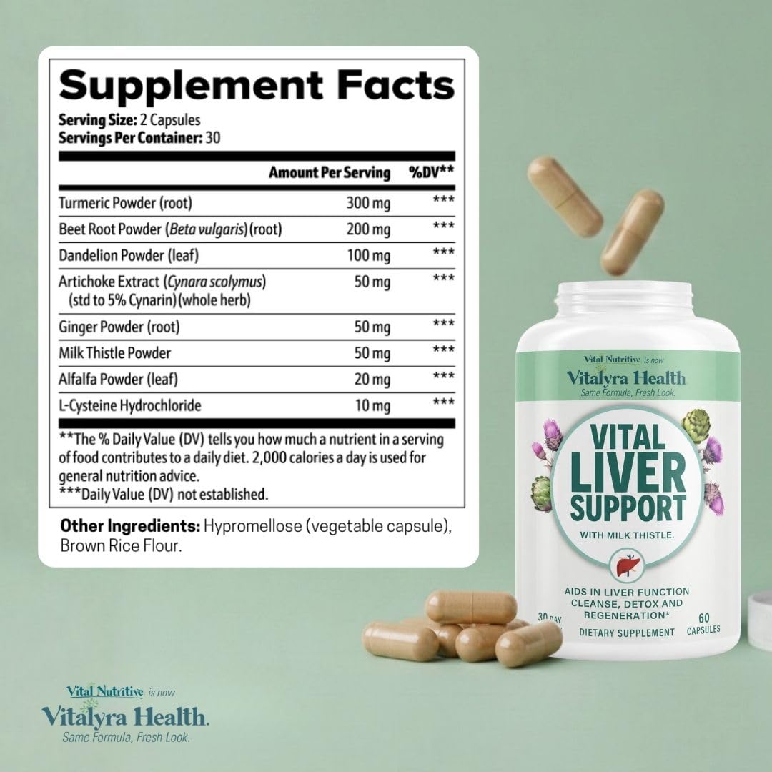 VITAL NUTRITIVE estilo de vida con producto junto a frutas, imagen de bienestar