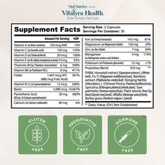 VITAL NUTRITIVE estilo de vida con cabello saludable y apariencia radiante