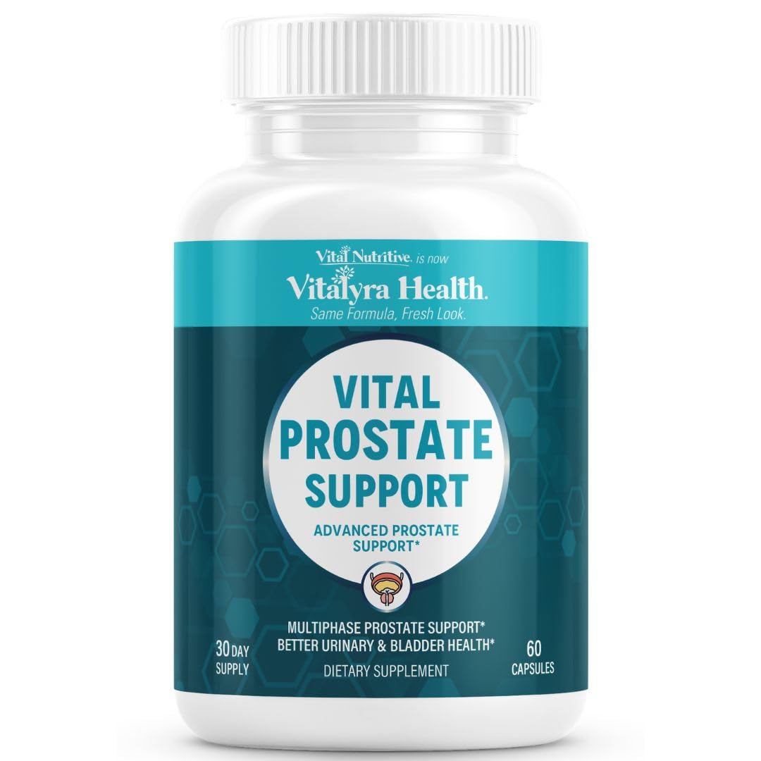 VITAL NUTRITIVE frente del envase mostrando fórmula y beneficio prostático