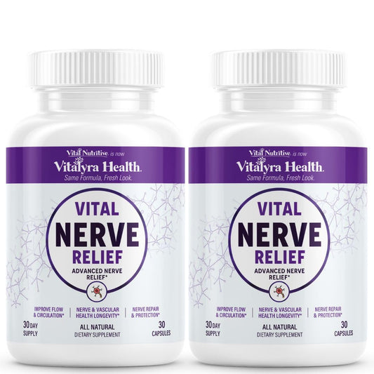 VITAL NUTRITIVE frontal del envase que muestra la fórmula nerviosa y claridad