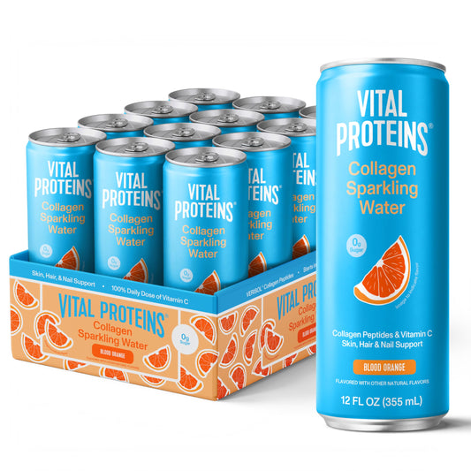 Vital Proteins lata frontal mostrando diseño y beneficio refrescante