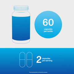 Vital Proteins cápsula junto a vaso con agua para facilitar la ingestión