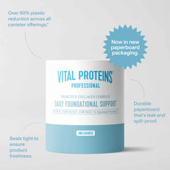 Vital Proteins tapadera cerrada destacando conservación y frescura
