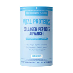 Vital Proteins envase frontal que muestra colágeno sin sabor y beneficios claros