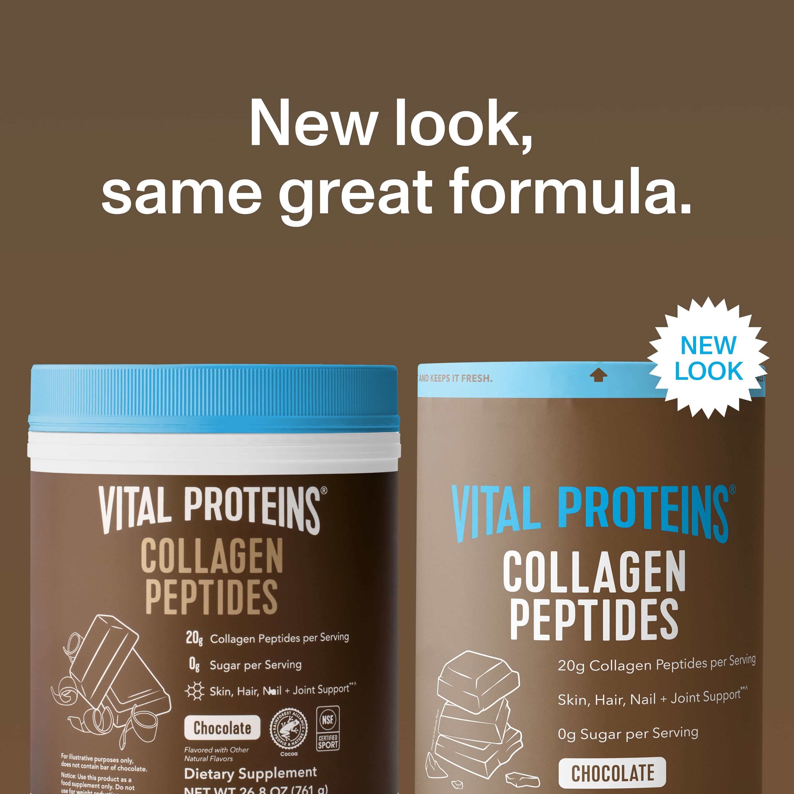 Vital Proteins batido de chocolate listo para beber ofreciendo aporte proteico diario