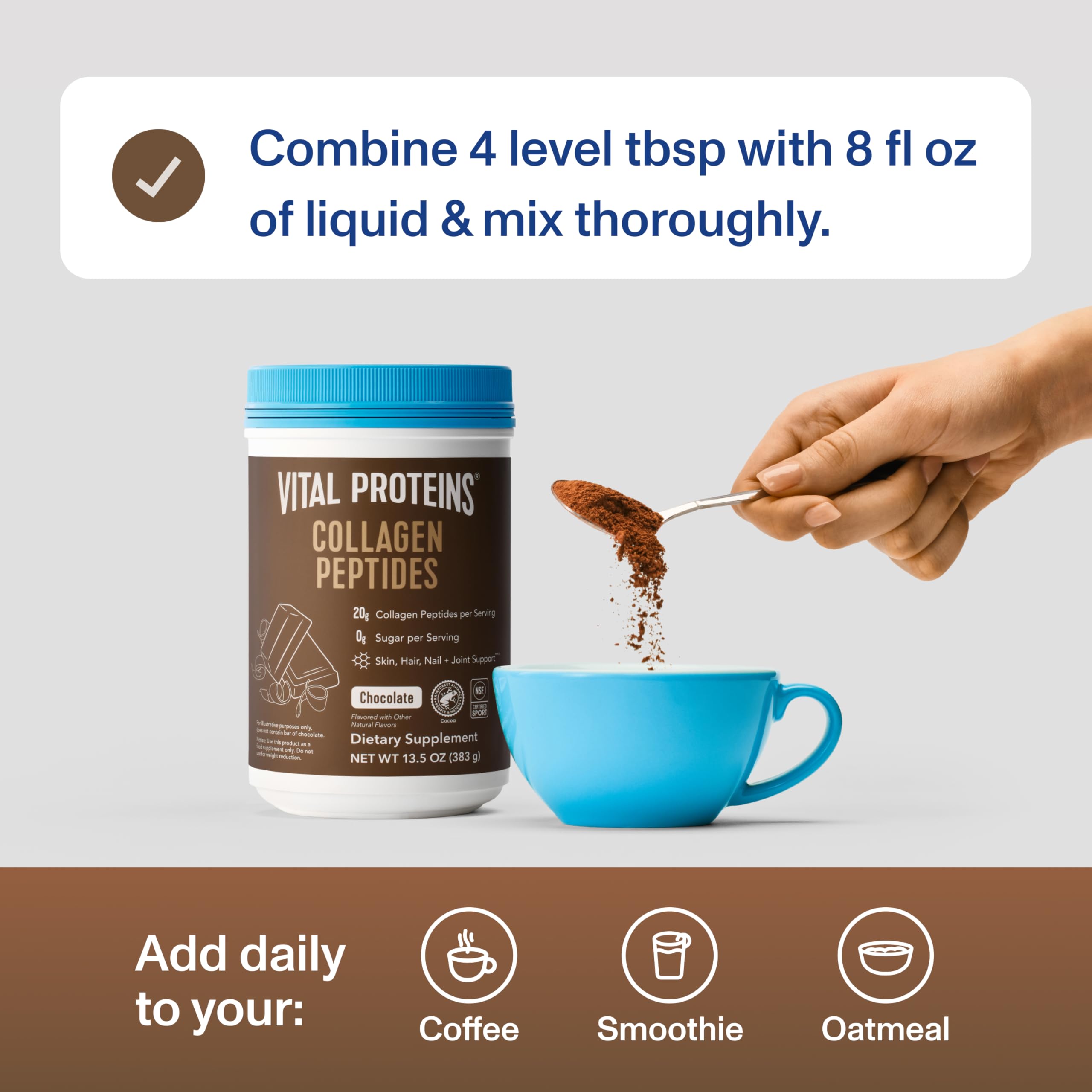 Vital Proteins producto en cocina moderna, integra fácilmente en rutina diaria