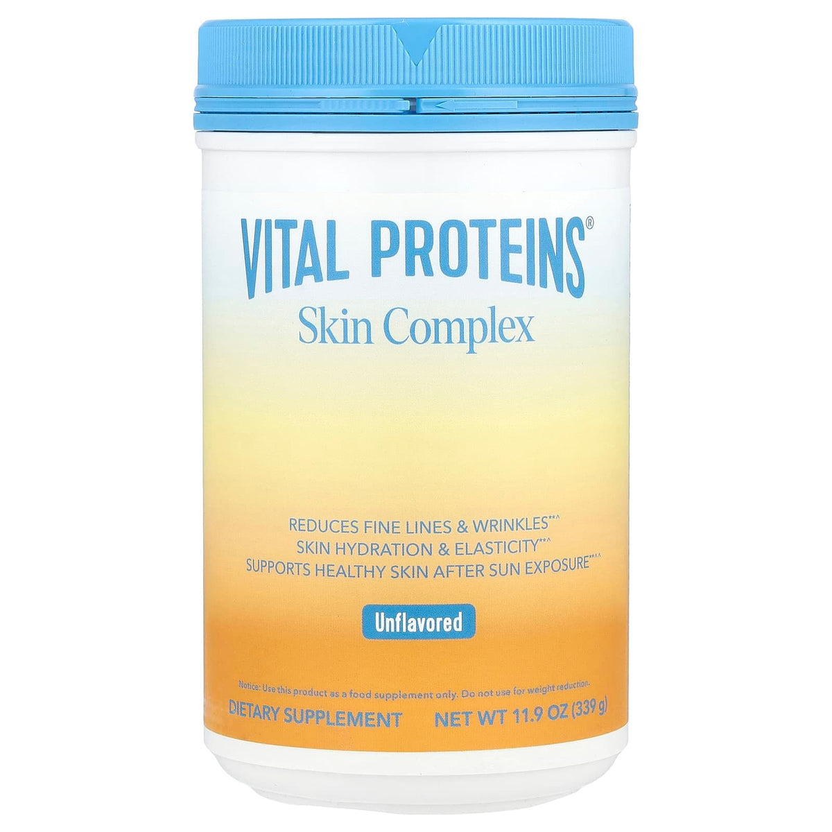 Vital Proteins envase frontal claro y legible que muestra la presentación