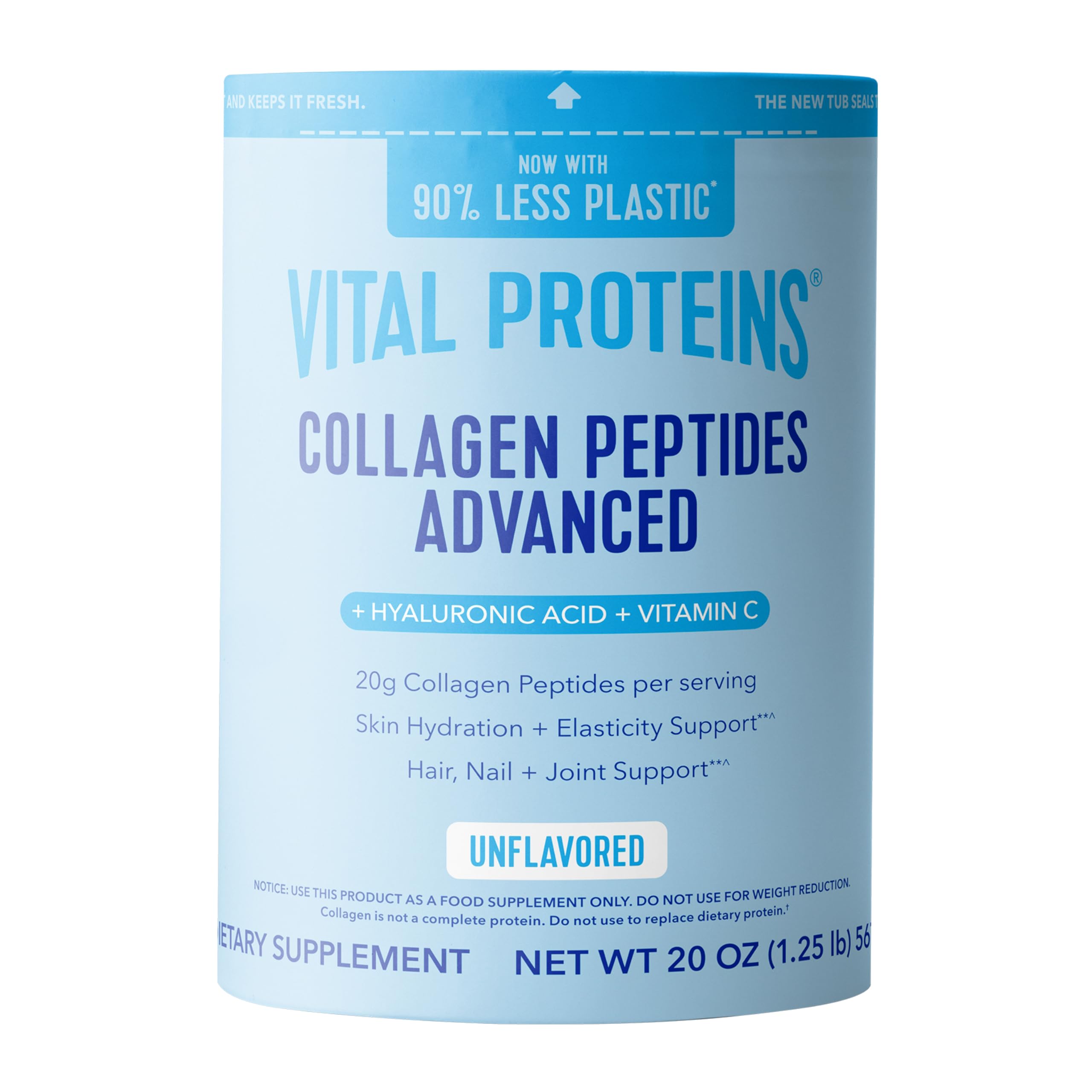 Vital Proteins envase frontal mostrando la marca y beneficios principales