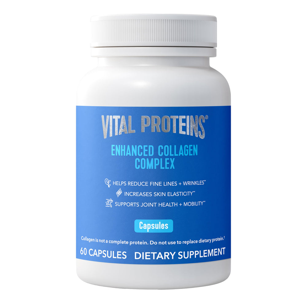 Vital Proteins frontal del envase mostrando diseño y beneficios clave