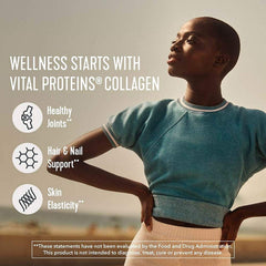 Vital Proteins etiqueta de ingredientes clara, origen bovino alimentado con pasto
