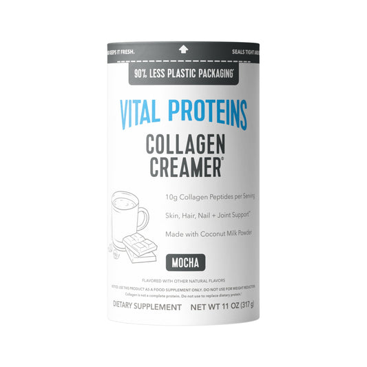 Vital Proteins envase frontal mocha 11 oz mostrando marca y presentación, útil para identificación