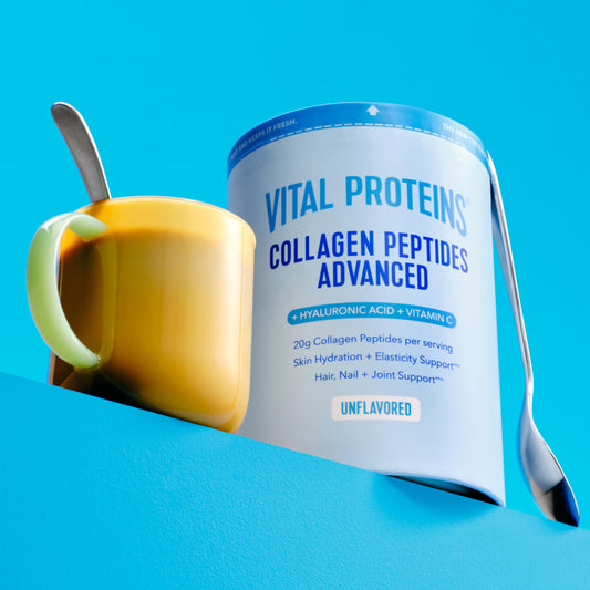 Vital Proteins textura del polvo fino para mezcla rápida y sin grumos