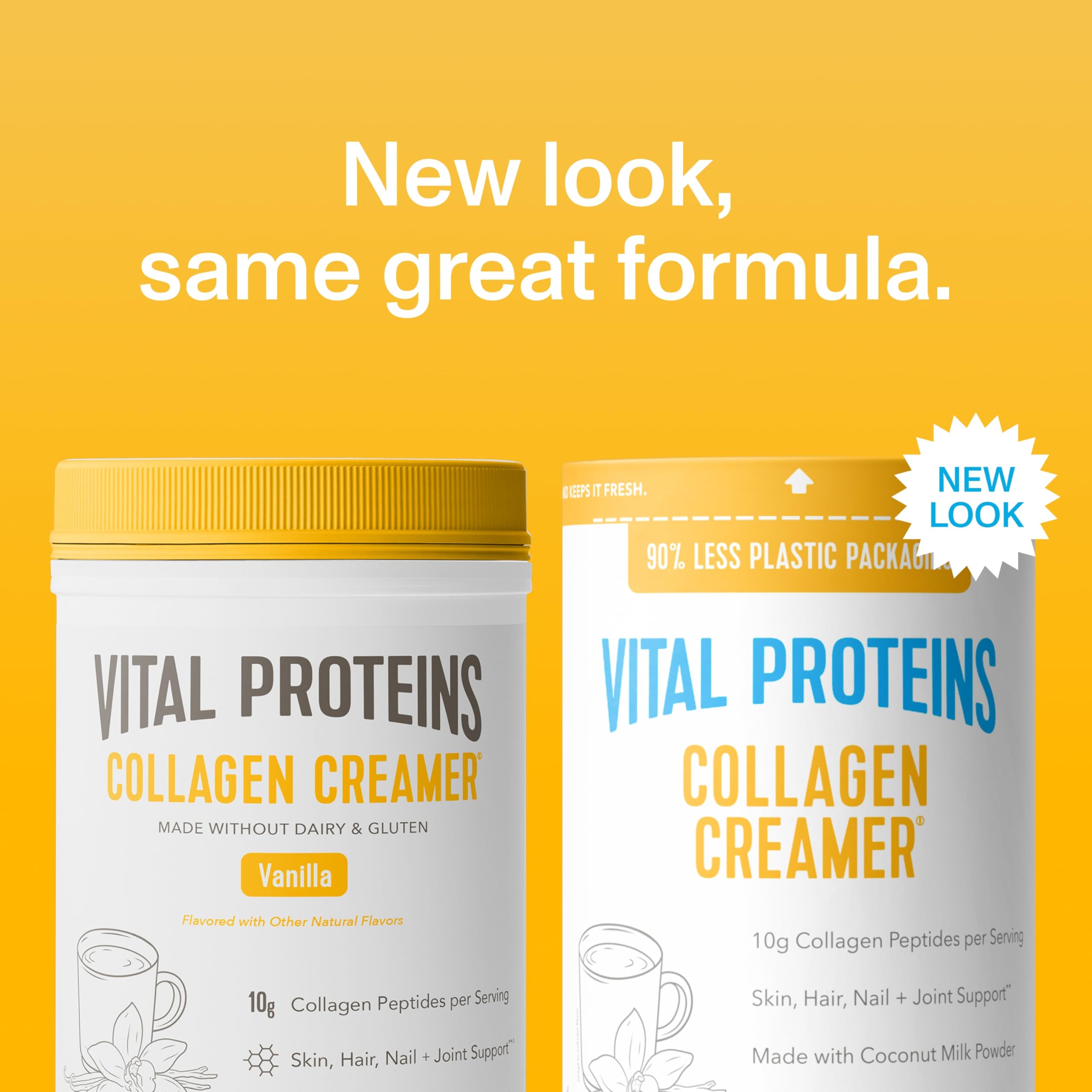 Vital Proteins polvo mezclado en taza, añade cremosidad al café rápidamente