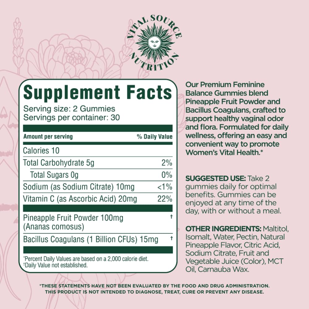 Vital Source Nutrition frasco junto a una regla para comparar tamaño y porciones