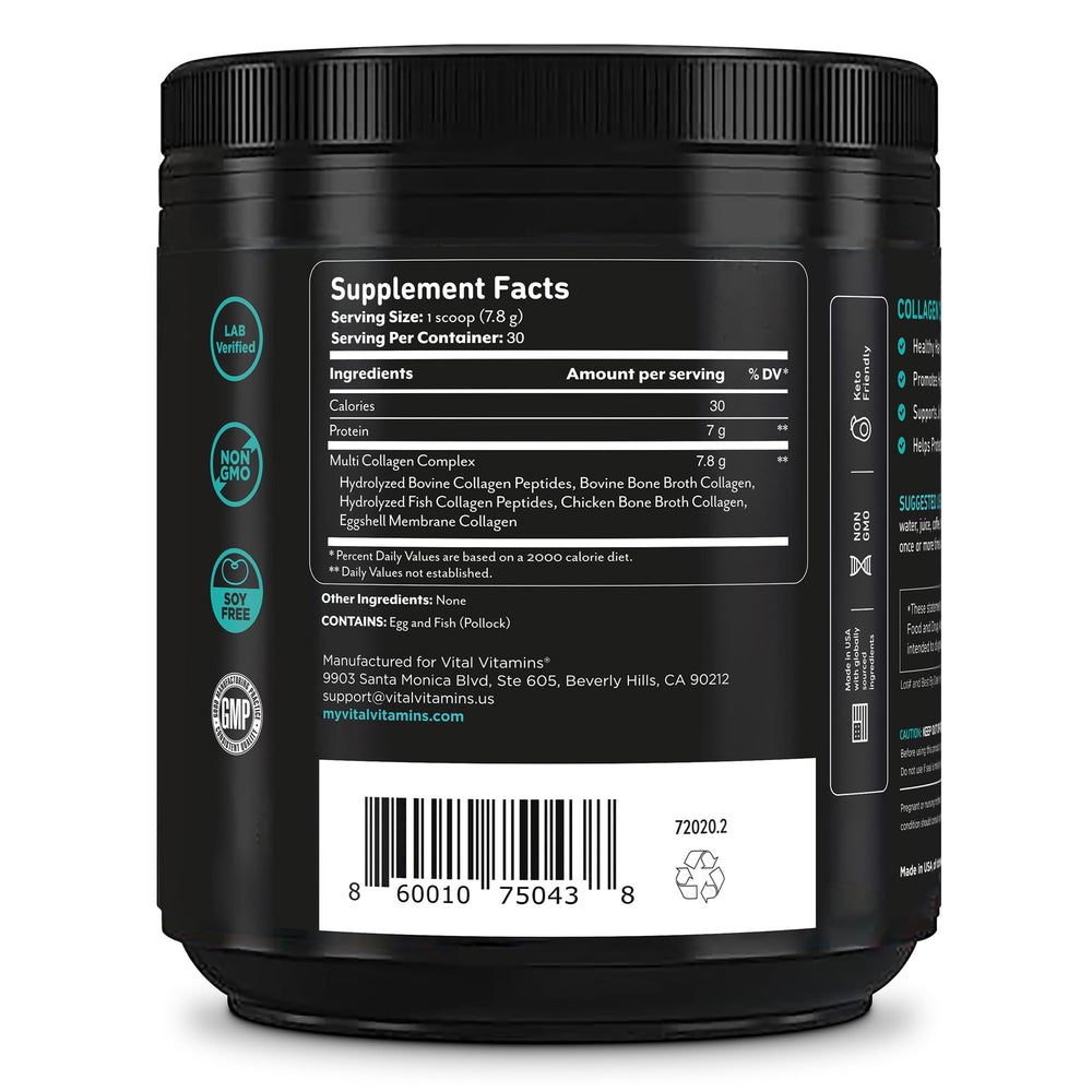 Vital Vitamins envase en mesa de cocina para estilo de vida saludable