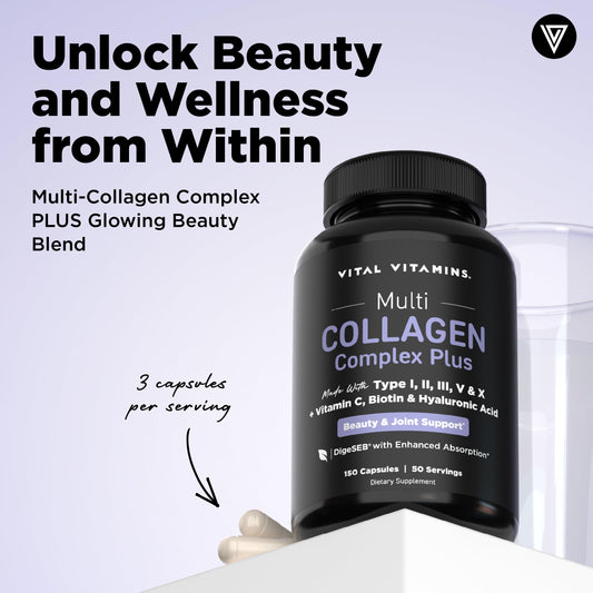 Vital Vitamins cápsulas detalle de textura que facilita la ingestión diaria