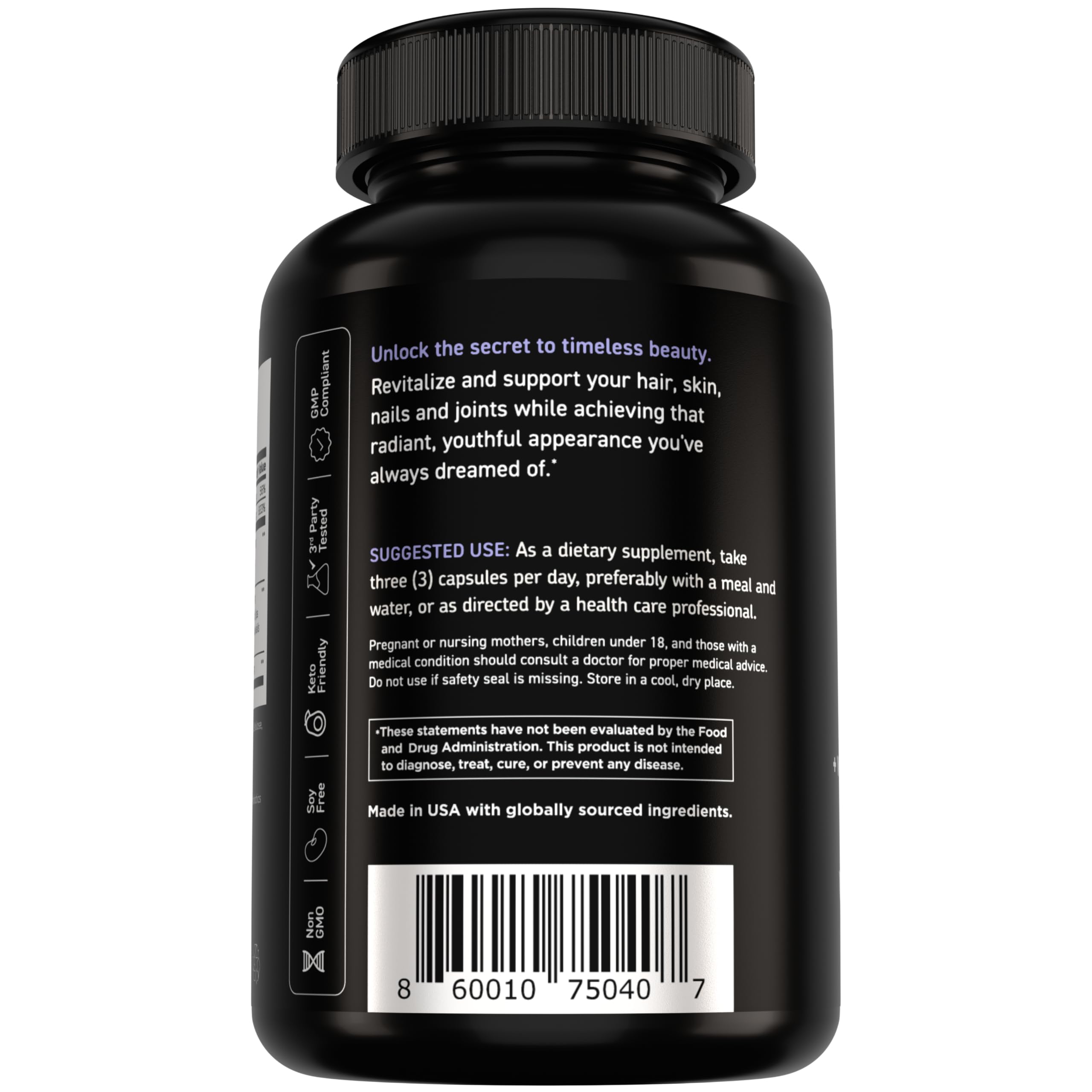 Vital Vitamins cápsulas con ingredientes naturales que resaltan calidad