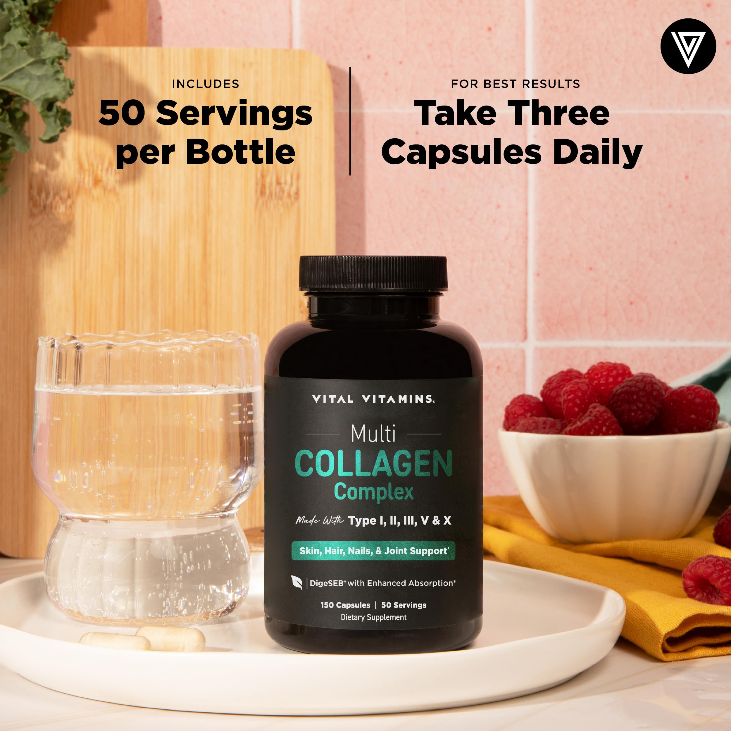 Vital Vitamins cápsulas frente a un polvo para comparar conveniencia