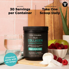 Vital Vitamins tapa abierta mostrando cierre hermético y conservación