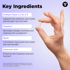 Vital Vitamins mano sosteniendo cápsulas para mostrar uso práctico