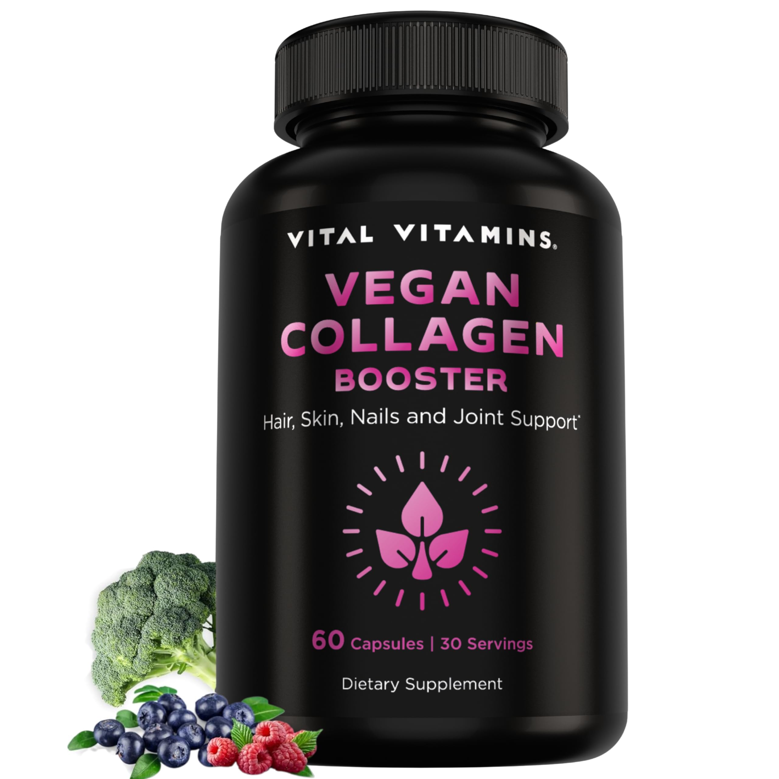 Vital Vitamins frente del envase mostrando diseño y beneficios