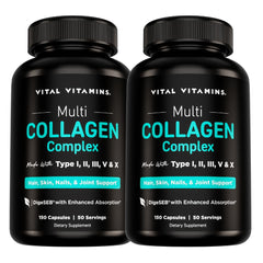 Vital Vitamins frente del envase mostrando presentación 2-pack y beneficio práctico