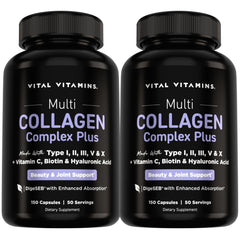 Vital Vitamins frente del envase mostrando el producto y beneficios