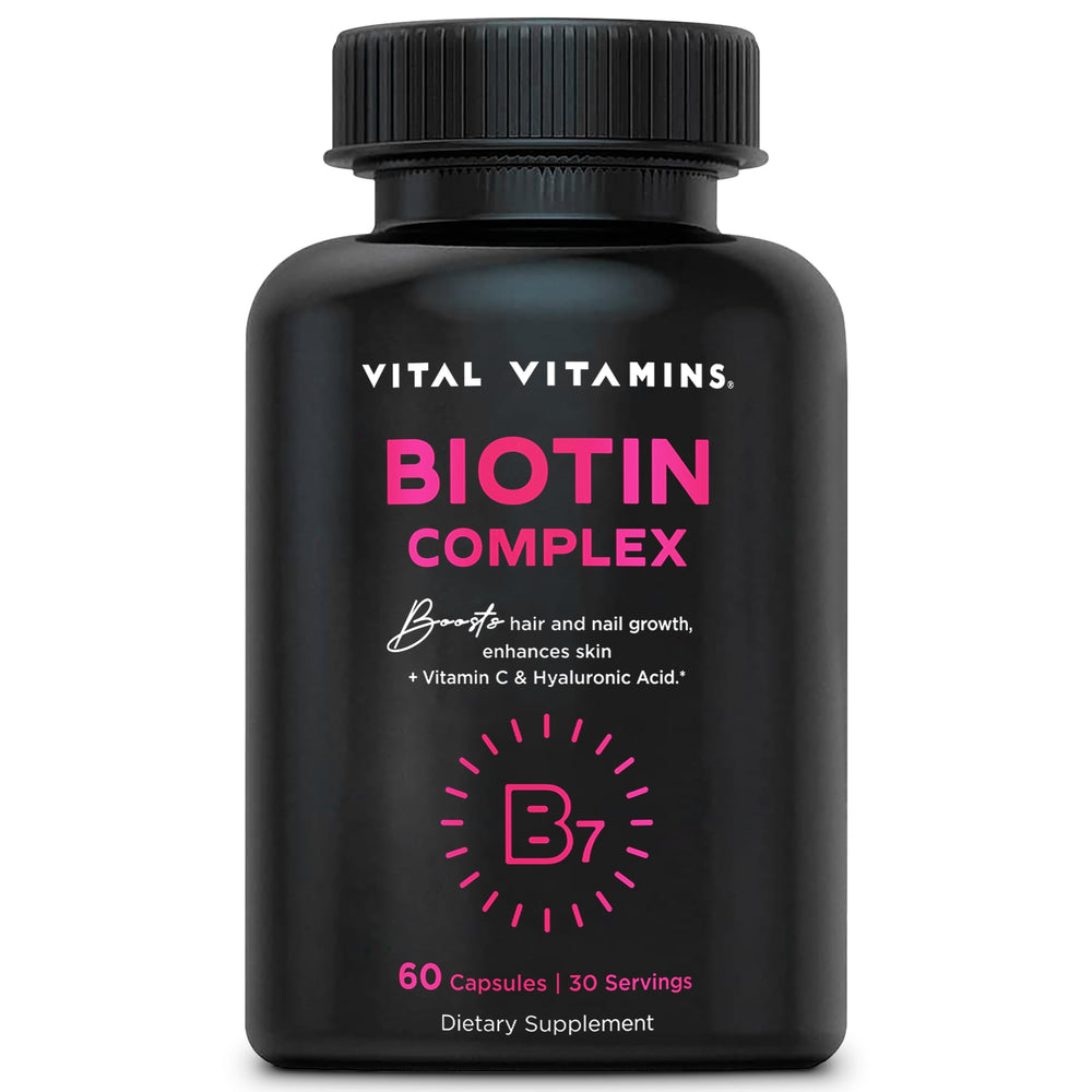 Vital Vitamins empaque frontal mostrando la marca y beneficios