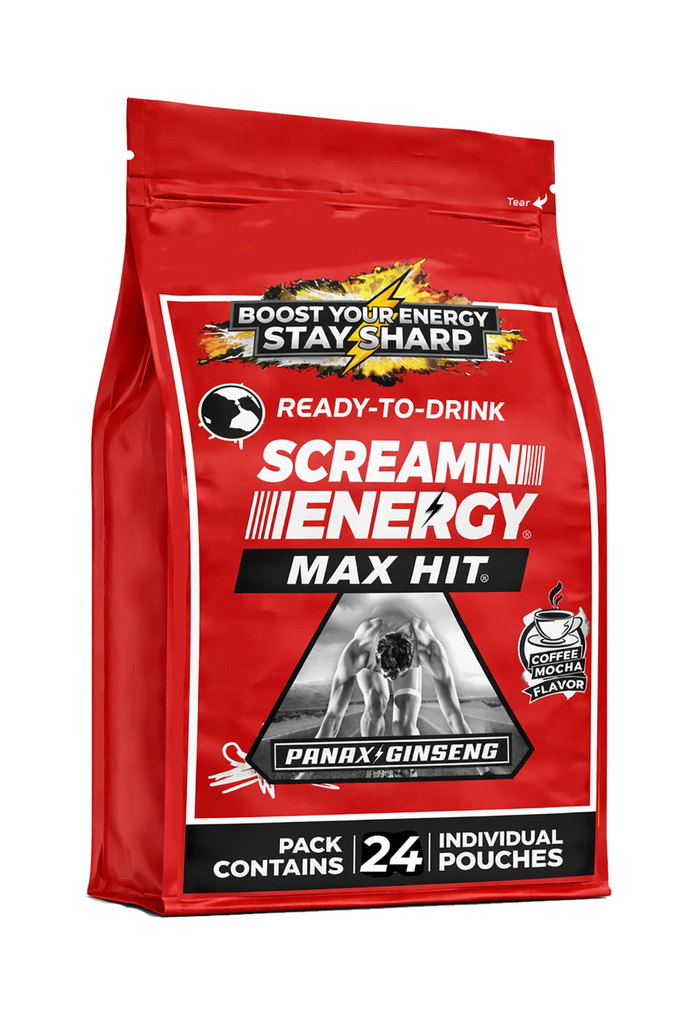VITAL 4U frontal del empaque mostrando 24 sobres y conveniencia