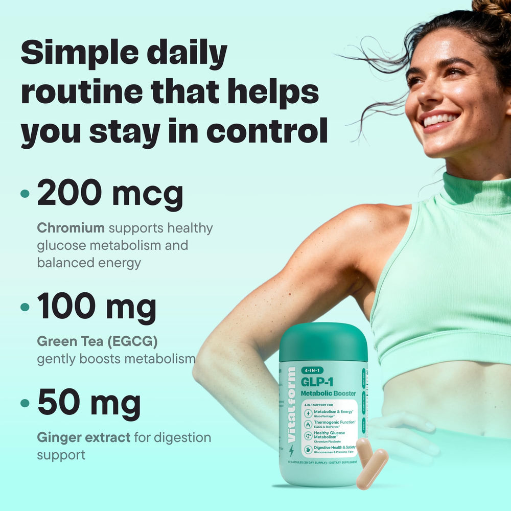 Composición de ingredientes VitalForm cerca de plantas para resaltar naturalidad