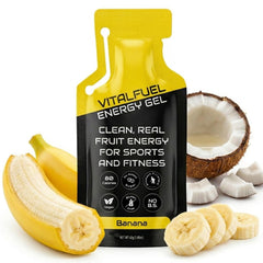 VitalFuel envase frontal Real Banana mostrando diseño y beneficios