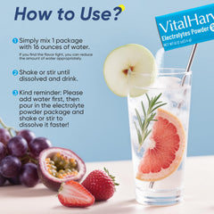 VitalHarvest Endure etiqueta de ingredientes destacando minerales y vitaminas