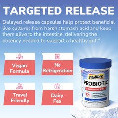 Vitalibre probiótico preparado en mano para estilo de vida activo.