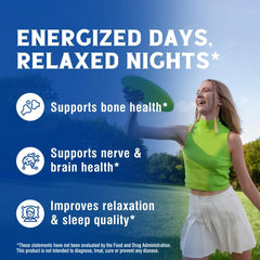 Vitalibre relajación nerviosa y sueño tranquilo gracias al magnesio glicinato.