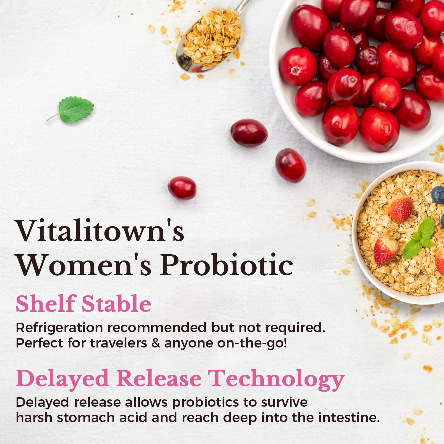 Vitalitown etiqueta con lista de ingredientes y certificaciones claras