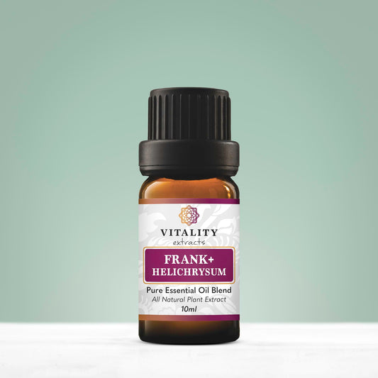 Detalle del gotero y textura del aceite de Vitality para aplicación tópica segura