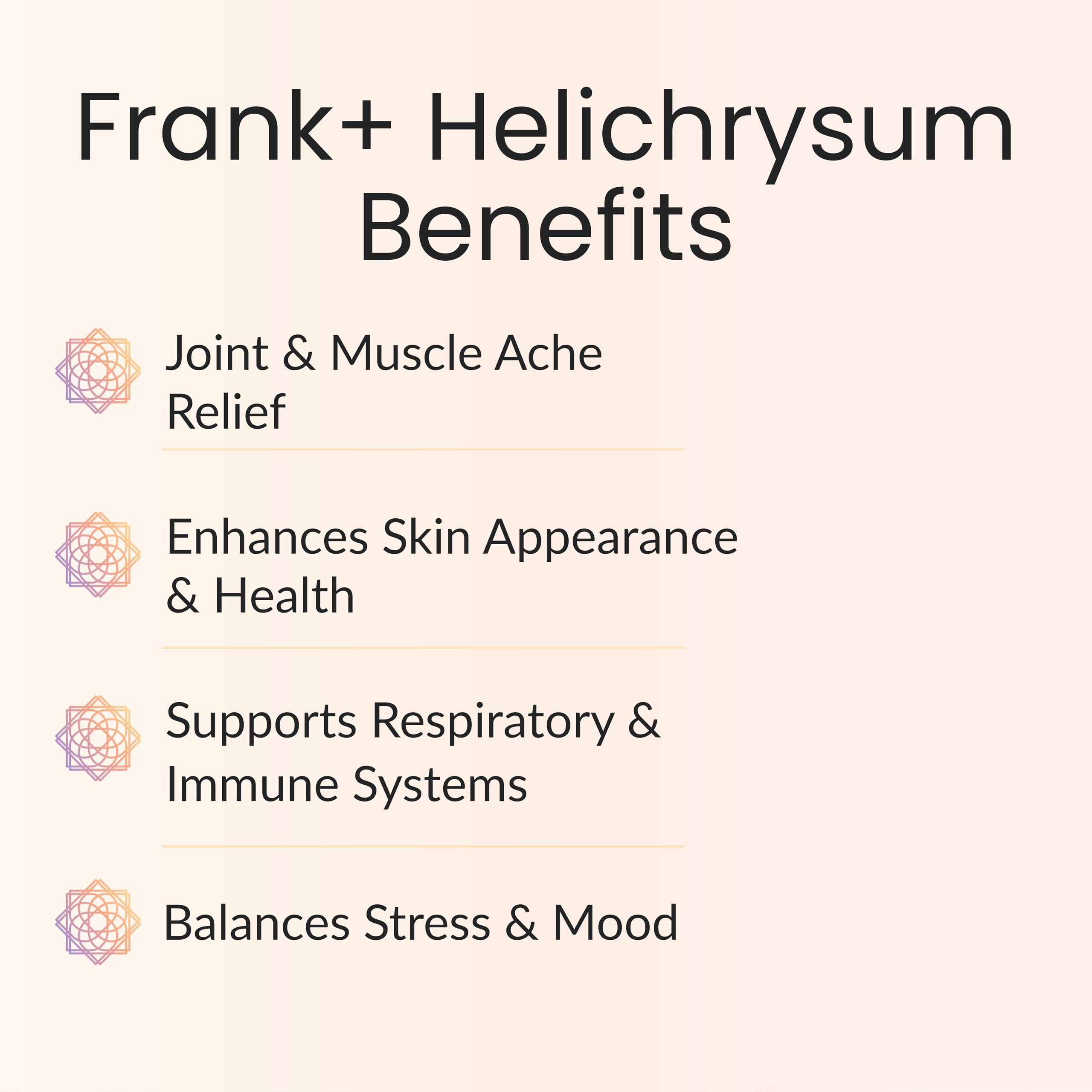 Aplicación diluida de Vitality Frank+ en masaje para sensación de confort y calma