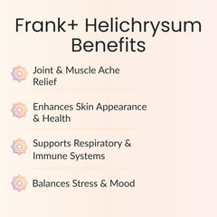 Aplicación diluida de Vitality Frank+ en masaje para sensación de confort y calma
