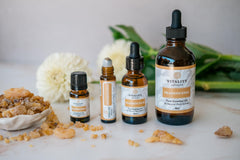 Primer plano de la etiqueta Vitality con ingredientes y limpieza