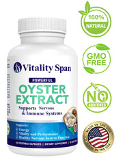 Vitality Span cápsula primer plano que destaca su fórmula vegetal