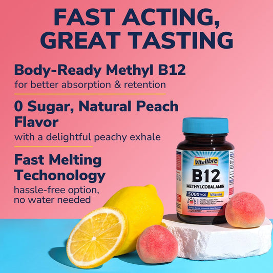 Vitalibre B12 sabor durazno natural para una experiencia agradable