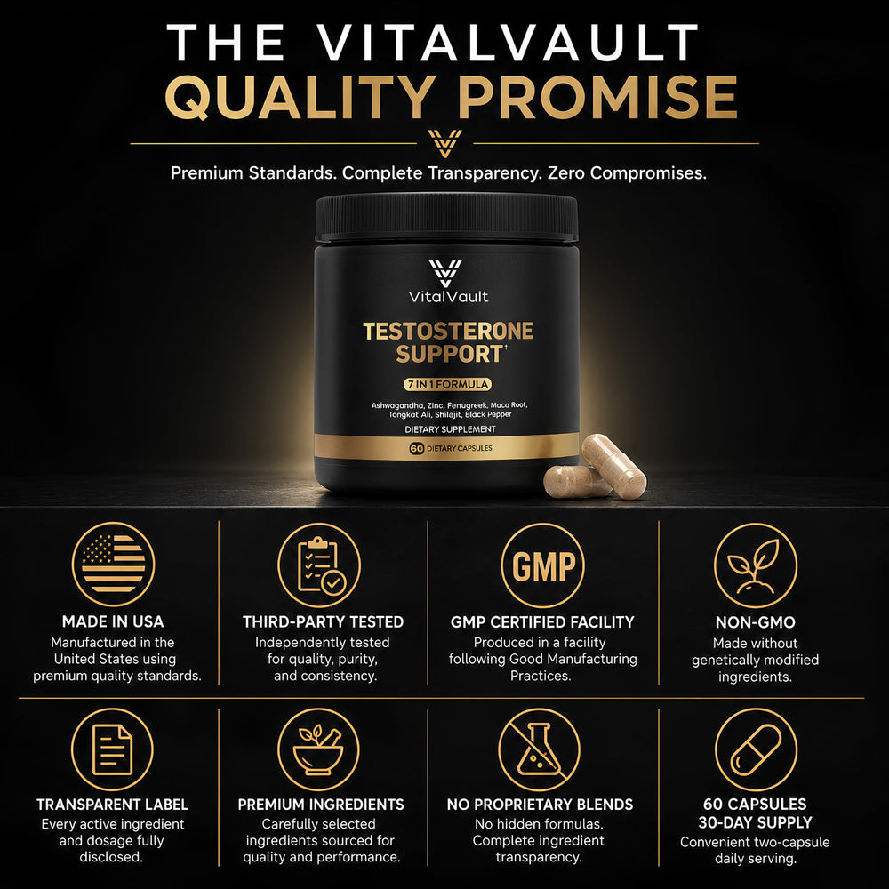 VitalVault cápsula comparada en mano para mostrar tamaño y facilidad