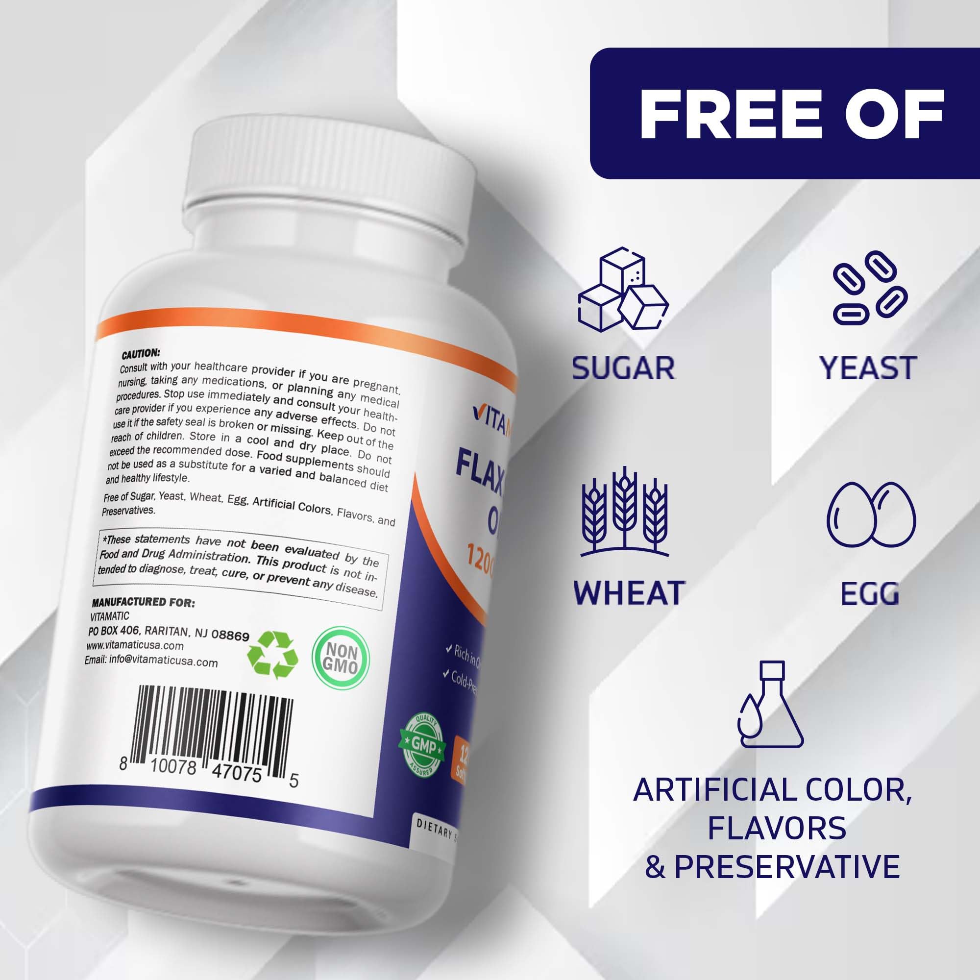 Vitamatic bote abierto con 120 cápsulas para suministro prolongado