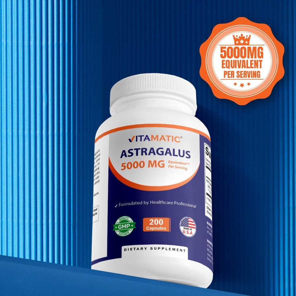 Vitamatic Astrágalo: dosis de 500 mg por cápsula para consulta rápida