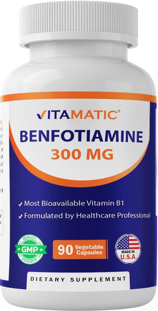 Vitamatic frasco frontal mostrando 90 cápsulas, presentación compacta y clara