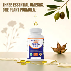 Vitamatic botella abierta con cápsulas dispersas para visualizar cantidad