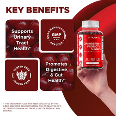 Vitamatic botella abierta con gomitas visibles para fácil acceso