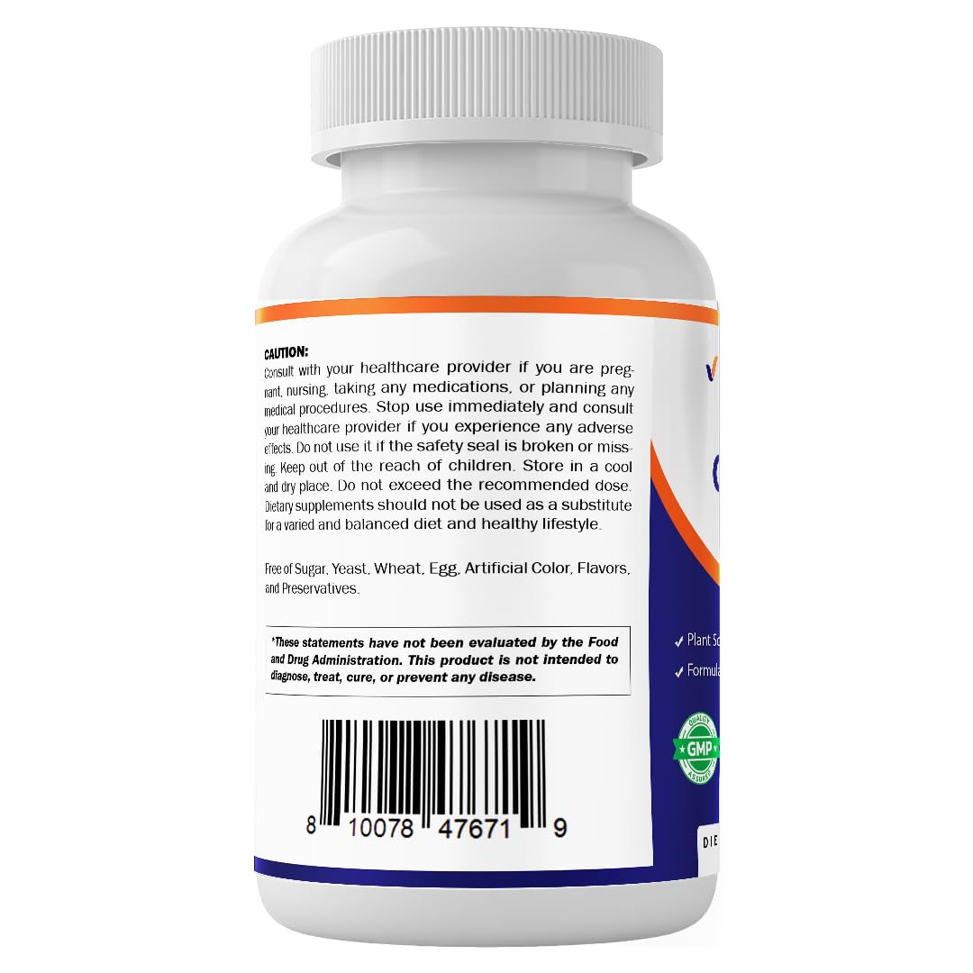 Vitamatic botella junto a semillas y frutas que sugiere ingredientes naturales