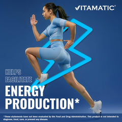 Vitamatic dos frascos 2 pack disposición que muestra cantidad disponible